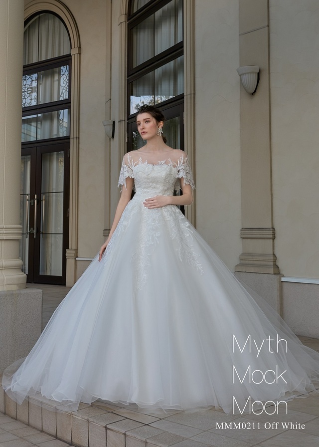【クラウディア】Myth Mock Moon(ミスモックムーン)新作ウェディングドレス｜MMM0211_OffWhite