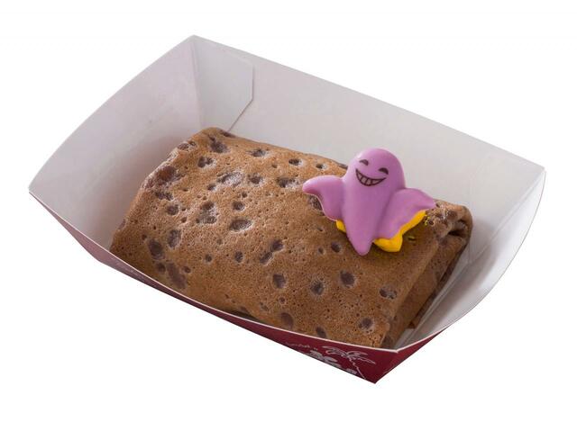 スウィートポテトクレープ 550円（スーベニアカップ付きプラス550円）｜「ディズニー・ハロウィーン」スペシャルメニュー｜東京ディズニーリゾート40周年“ドリームゴーラウンド”｜販売店舗：東京ディズニーランド「スウィートハート・カフェ」、東京ディズニーシー「ザンビーニ・ブラザーズ・リストランテ」｜発売日：2023年9月1日（木）