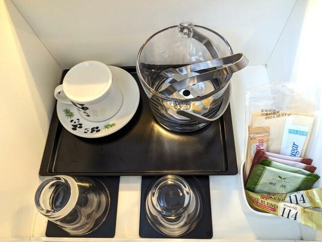 【三井ガーデンホテル上野】パンダ柄のカップ