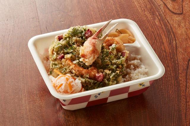 冬のかき揚げ天丼弁当（お新香付き）（テイクアウト 税込950円／デリバリー 税込1,150円）