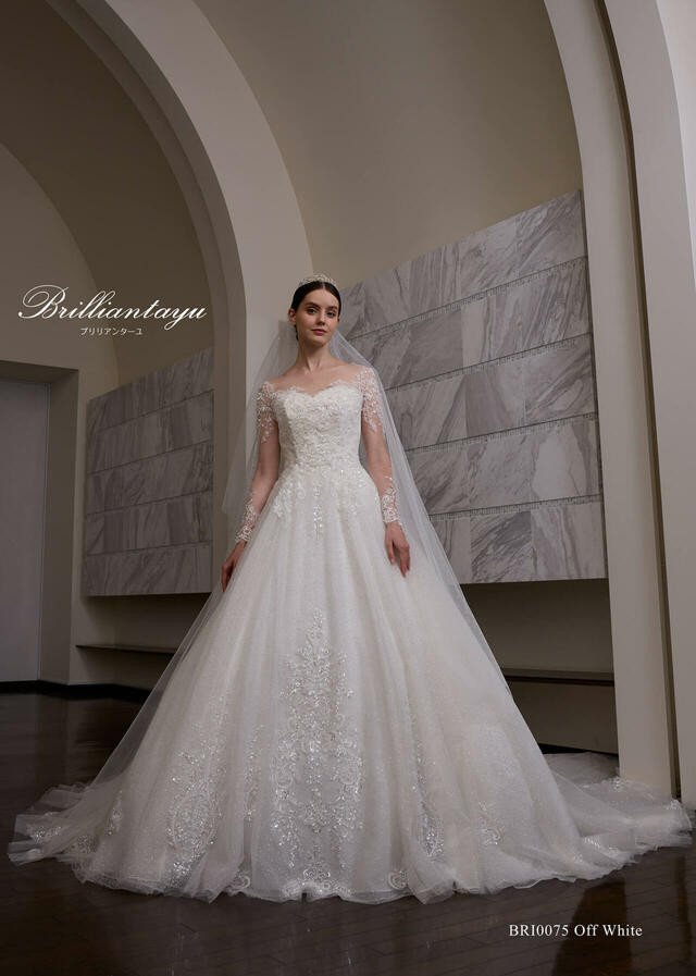 「Brilliantayu （ブリリアンターユ）」新作ウェディングドレス　BRI-0075_OffWhite