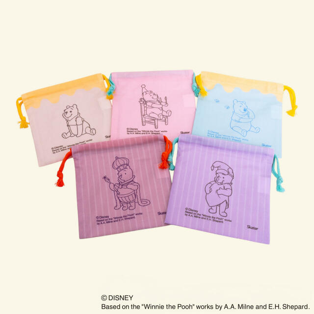 ミステリーボックス ランチ巾着L「くまのプーさん」1,420円