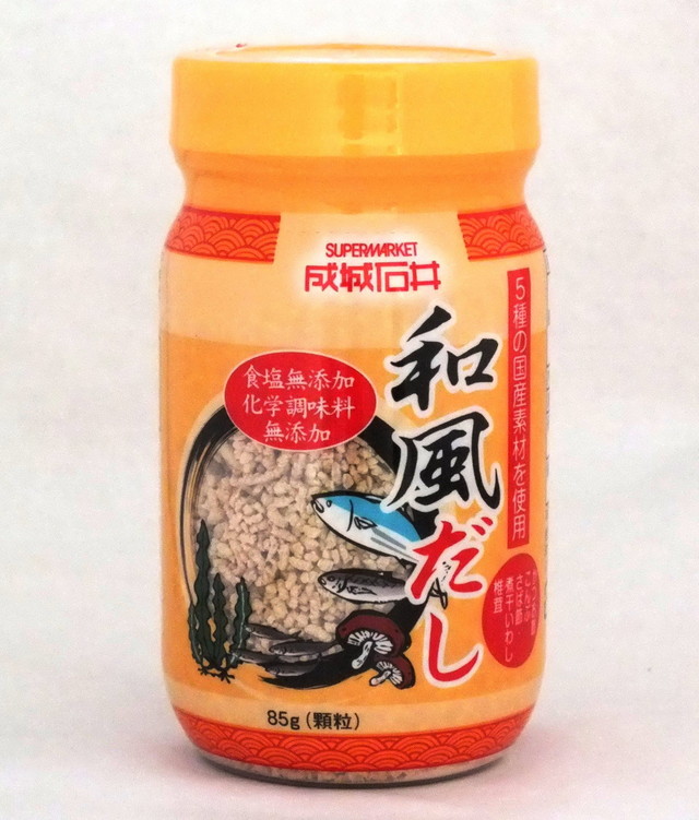 「成城石井 化学調味料不使用 和風だし」85g　459円（税抜）