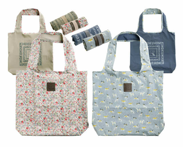 「紀ノ国屋  ローラ アシュレイまとまるバッグ」（Rowena／Dogs）各￥2,420