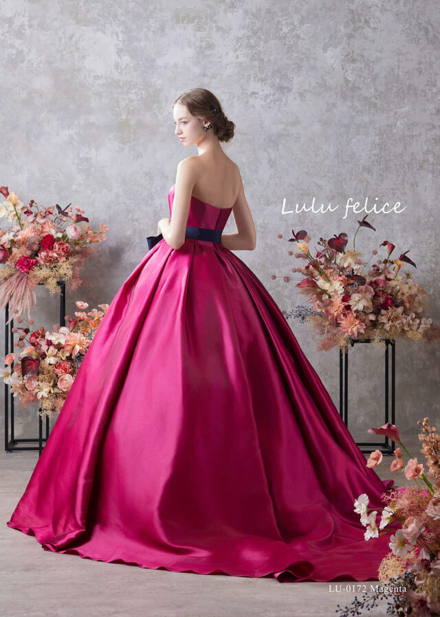 【クラウディア】「Lulu felice(ルル・フェリーチェ)」新作ウェディングドレス|LU-0172_Magenta