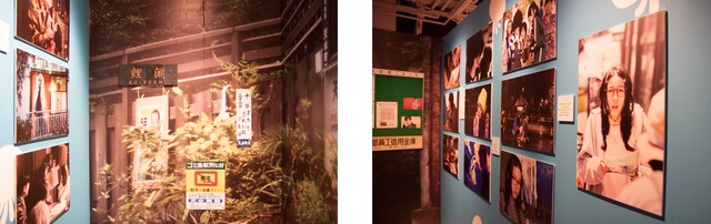 さらに進むと天水館の入り口近辺には、映画のスチールが並ぶ。