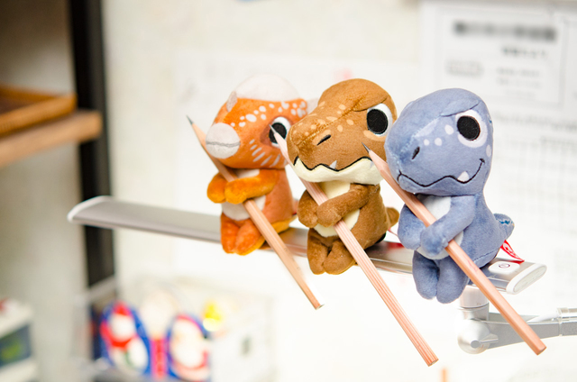 ちょっこりさん（左から、スティギモロク、T - レックス、ブルー）｜希望小売価格 各1,200円（税抜）｜タカラトミーアーツ