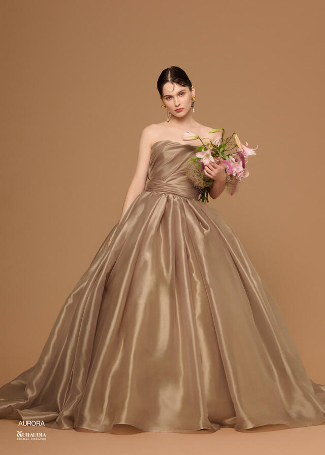 「Irida maison（イリーダメゾン）」新作ウェディングドレス　IM-0039_Beige