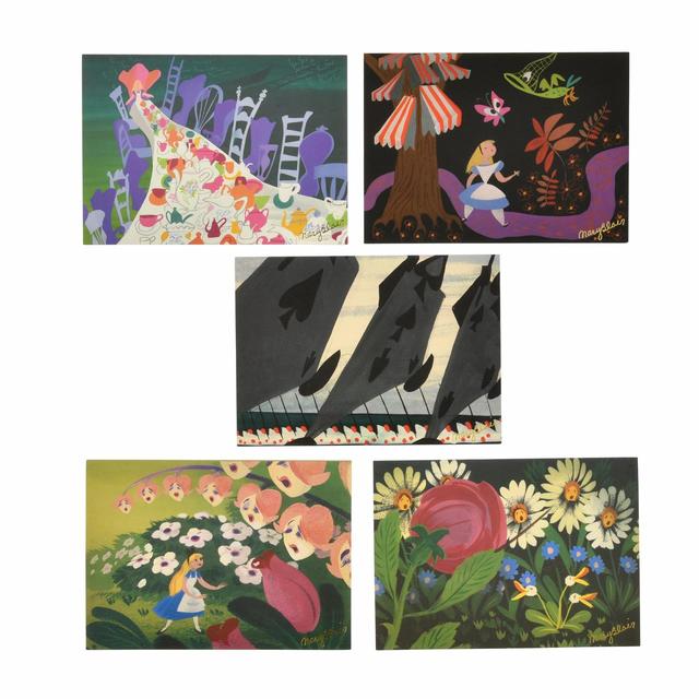 ふしぎの国のアリス ノートカードセット Alice in Wonderland by Mary Blair