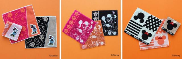 タオルハンカチ ￥1,100｜MARY QUANT ディズニー100周年「ミッキーマウス＆ミニーマウス」スペシャルデザイン