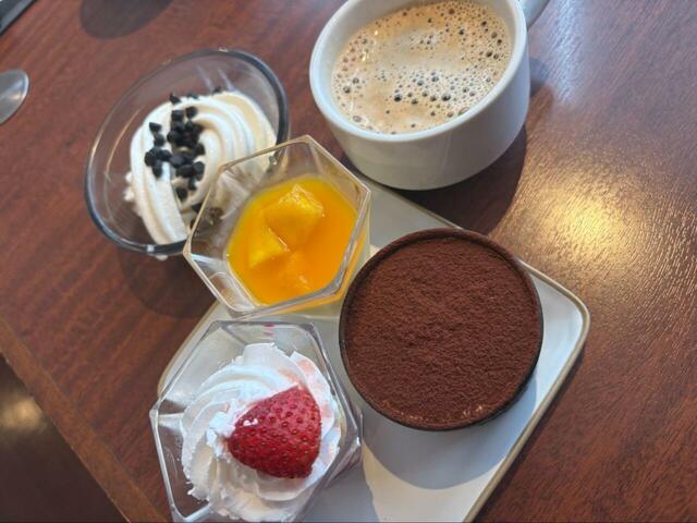 【フェスタガーデン】デザートとコーヒーを揃えたら至福のひととき!甘さと苦味の絶妙なペアリング◎