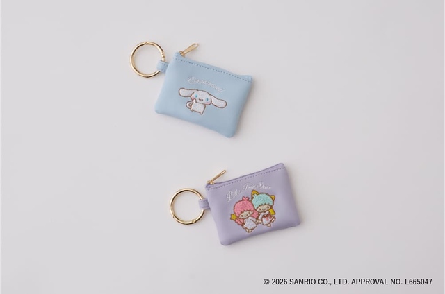 【grove】「キルトチャームトートバッグ」はキャラクターの刺繍入りポーチチャームがセットに。
