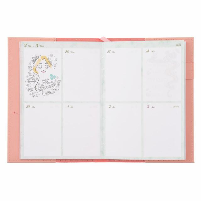 塔の上のラプンツェル 手帳・スケジュール帳 B6 型押し Calendar&Organizer 2024 2,750円