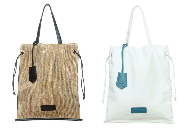 「CONVERSE TOKYO ギャザートートバッグ ベージュ/ホワイト」＜ベージュ：￥16,000／ホワイト：￥14,000＞【ロースタリー 東京×CONVERSE TOKYOコラボ】