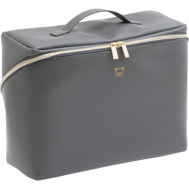 【リラックマ・オフィス雑貨シリーズ】「スタンドビッグポーチ」モノクロダークブラック　5,280円