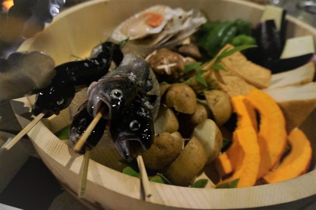 豪華な食材が並ぶ