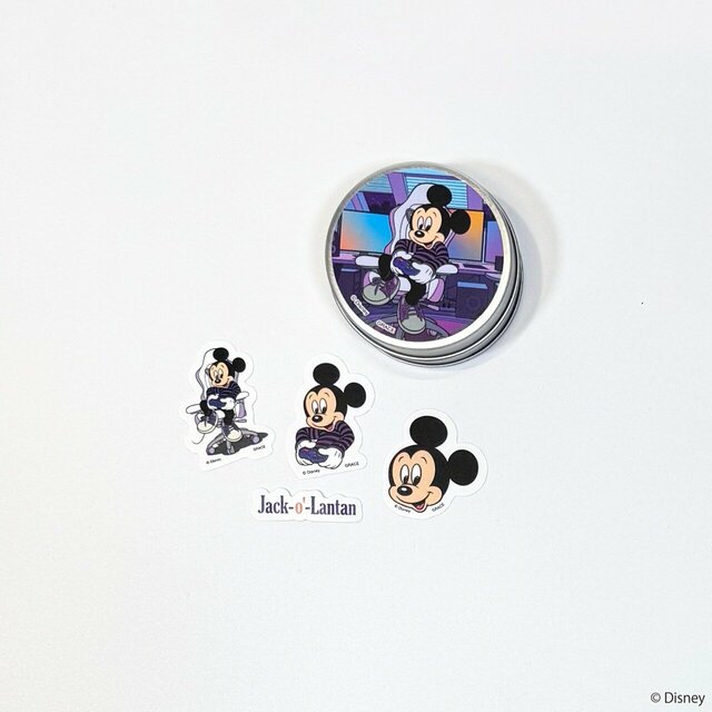 フレークステッカー(8枚入り) ￥2,000｜ヴィレッジヴァンガード「ジャック・オ・蘭たん」ディズニースペシャルデザイングッズ