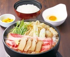 松茸 牛すきうどん鍋膳