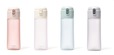 【Francfranc】「ワンタッチ  クリアボトル」ピンク／ホワイト／グリーン／グレー　各¥1,800