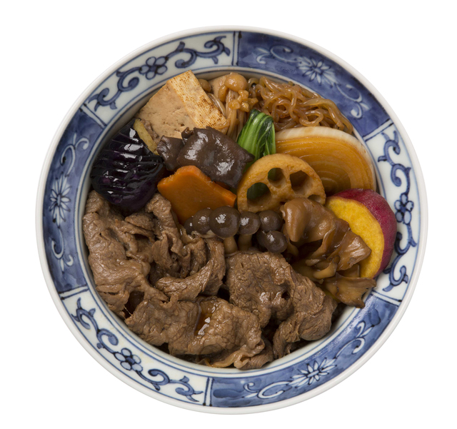 野菜たっぷり秋のきのこ牛丼（浅草今半）