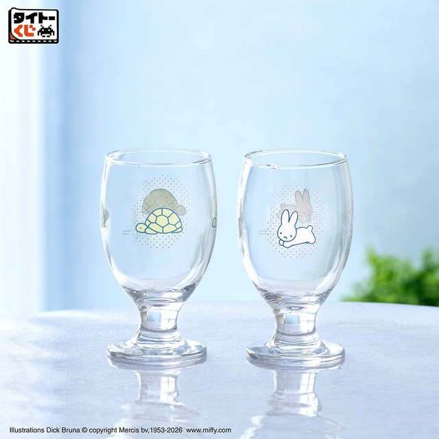 【「タイトーくじ　ブルーナアニマル　Dot Pattern Collection」】C賞　パフェグラス（全2種​／約13cm​）