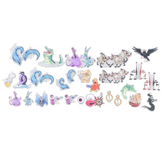 ディズニーヴィランズ シール・ステッカー クリア 貼ってはがせる ダイカット Sticker Collection MISCHIEVOUS FRIENDS700円