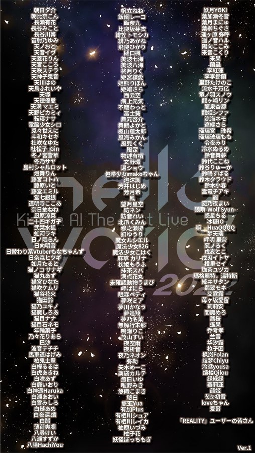 ゲスト一覧4/Kizuna AI The Last Live “hello, world 2022”