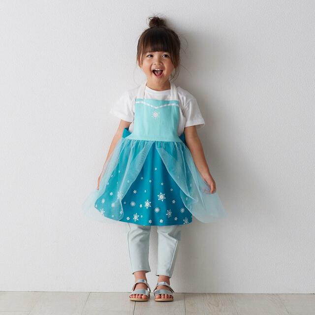楽しくお手伝い♪KIDSエプロンドレス(選べるキャラクター)|エルサ(アナと雪の女王)