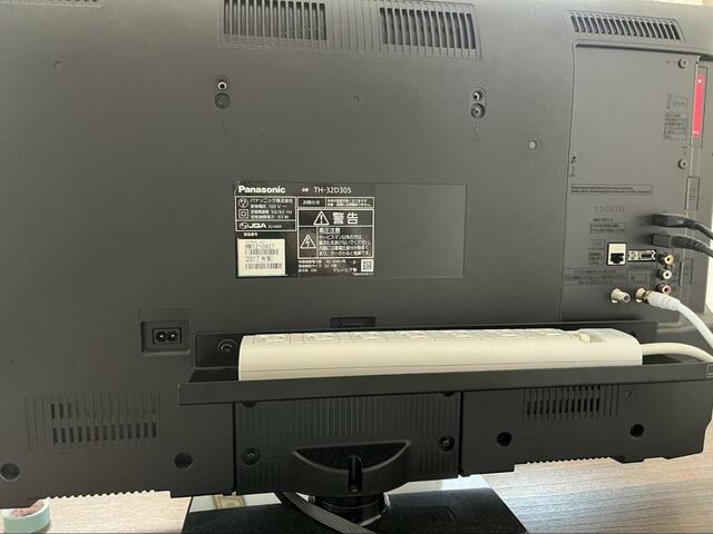 【山崎実業(Yamazaki) テレビ裏ラック ワイド40】 テレビ裏ラックを設置しました