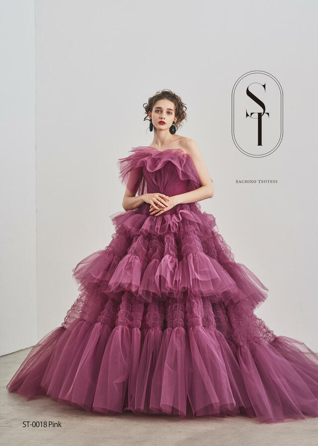 【クラウディア】ST新作ウェディングドレス｜ST-0018_Pink