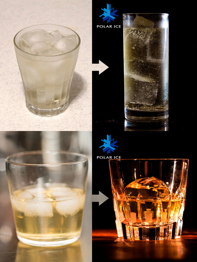 氷を変えるだけでバーのような雰囲気へ