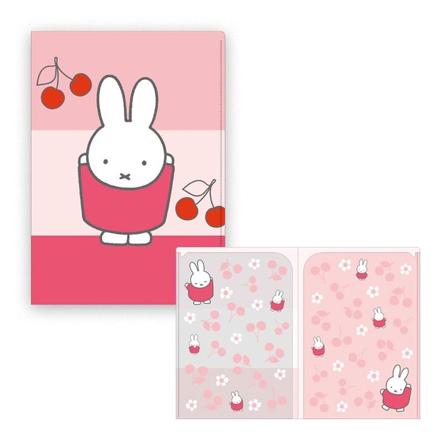 【ミッフィーzakkaフェスタ】Wポケットクリアファイル（A4サイズ）￥495