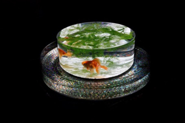 京都・元離宮二条城で開催の「アートアクアリウム城」