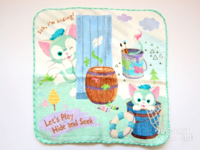 「ダッフィーたちのかくれんぼ」ミニタオル