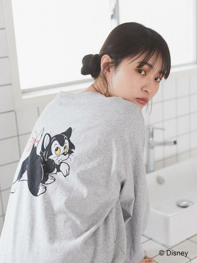FIGARO ロングスリーブTシャツ 2,999円｜earth music&ecology「猫の日」ディズニーコレクション