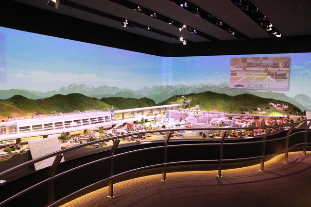 「どきどきリニア館」にあるジオラマ1