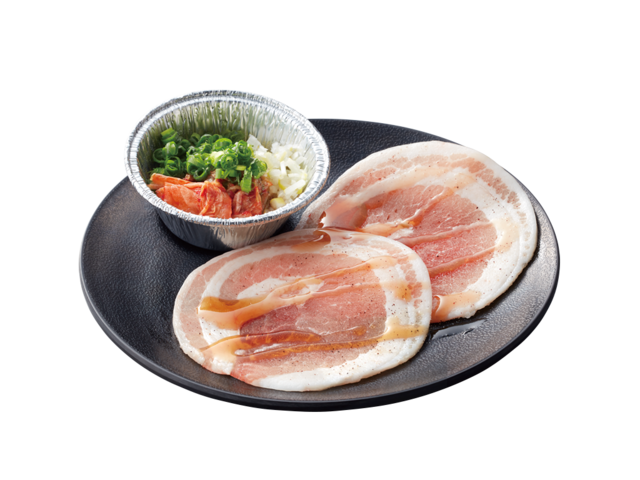 【焼肉きんぐ】期間限定「韓国ポチャ」ねぎキムチロールサムギョプサル(590円/税込649円)