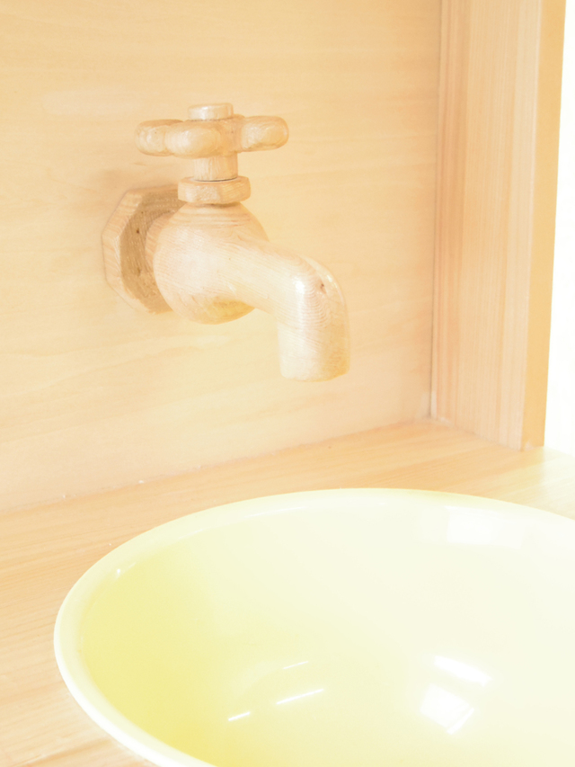 蛇口も手作り!本当に水が出てきそう