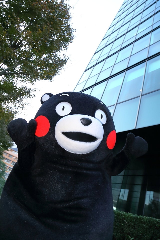 東京に遊びにきてくれたくまモン