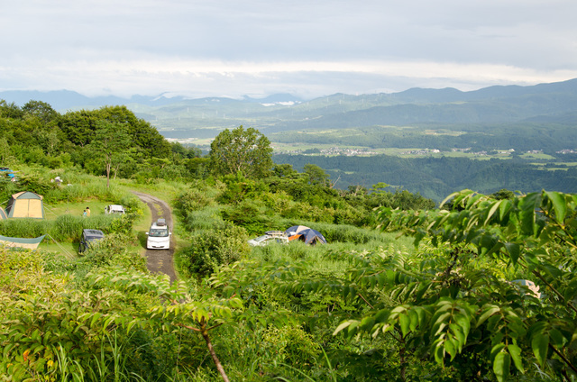 Bエリアからの眺望｜無印良品「津南キャンプ場」