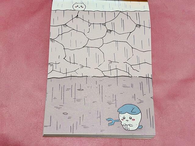 『ちいかわ　なんか小さくてかわいいやつ（5）』特装版の特典「なんか書けて遊べるレターブック」筆者のお気に入り②「喜びがない〜」のハチワレ