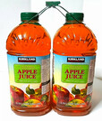 【No.1】【カークランドシグネチャー アップルジュース 3.78L×2本 1439円】アメリカ産のリンゴを絞ったままの果汁100％のストレートジュースなので、素材本来の風味や香りが存分に楽しめます