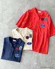 【SM2×セサミストリート】【SESAME STREET meets SM2】「ワッペン付ボウリングシャツ」カラー:キナリ/レッド/ネイビー、価格:¥4,950/レトロな雰囲気とポップなアクセントが絶妙にマッチ