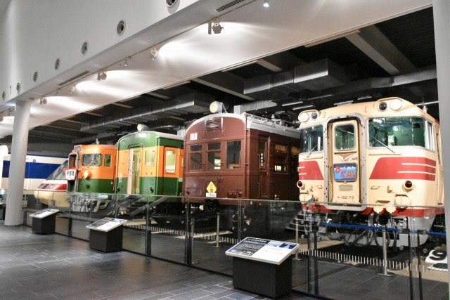 収蔵車両エリア