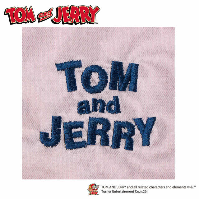 【トムとジェリー】フロントにポップなロゴ刺繍