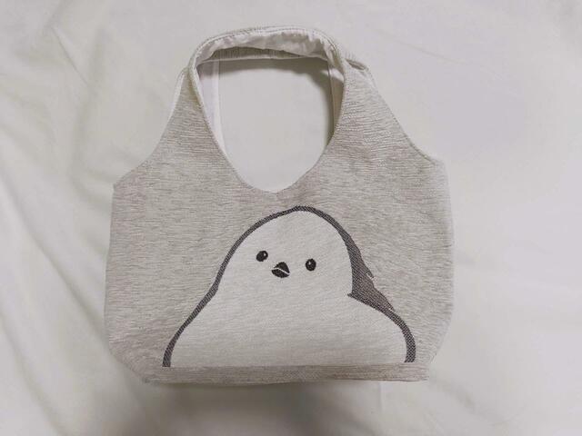 シマエナガのイラストがかわいい【ニトリデコホーム商品】トートバッグ（シマエナガ）