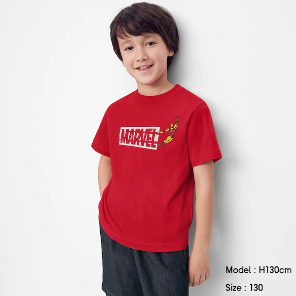 KIDS(男女兼用)グラフィックT(半袖)MARVEL 990円+税
