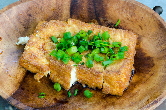 厚揚げの炭火焼き