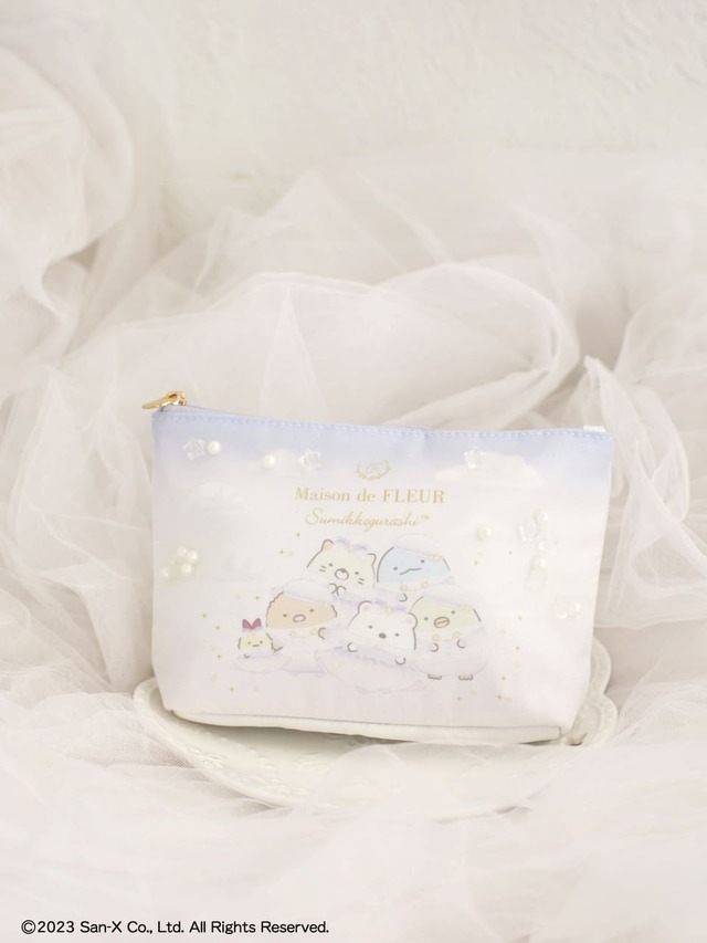 【Maison de FLEUR×すみっコぐらし】「すみっコぐらし プリントポーチ」￥4,200