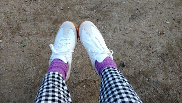 【ユニクロC スウェードコンビネーションスニーカー】合皮靴にありがちな蒸れもないのが嬉しい